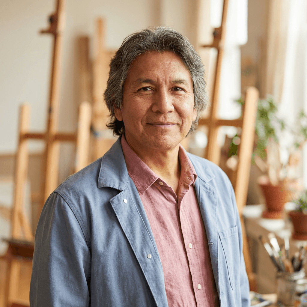 David Park, family of four