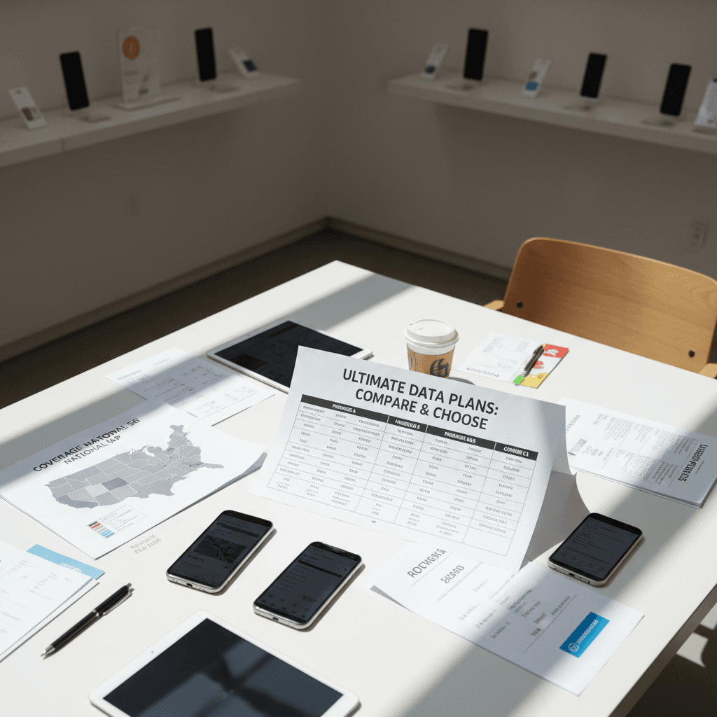 Comparing multiple carrier plans and coverage options